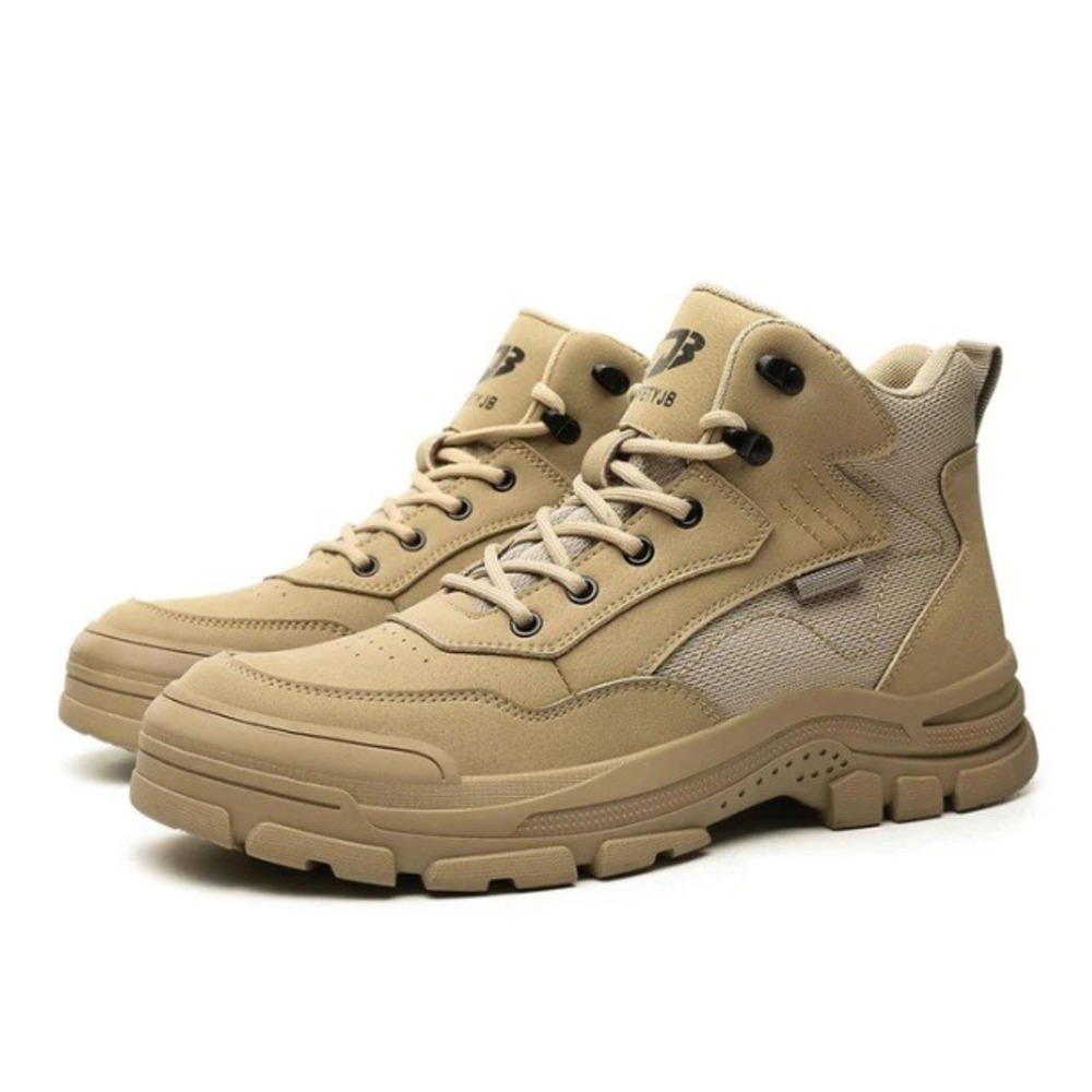 9k SafetyJB Women's Khaki Water Res Lightweight‎ Steel Toe Boots NIB Size 10.5
